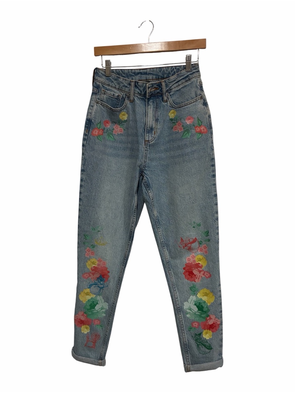 Disney Princess fairy godmother  Wash Jeans Multicolor Floral print